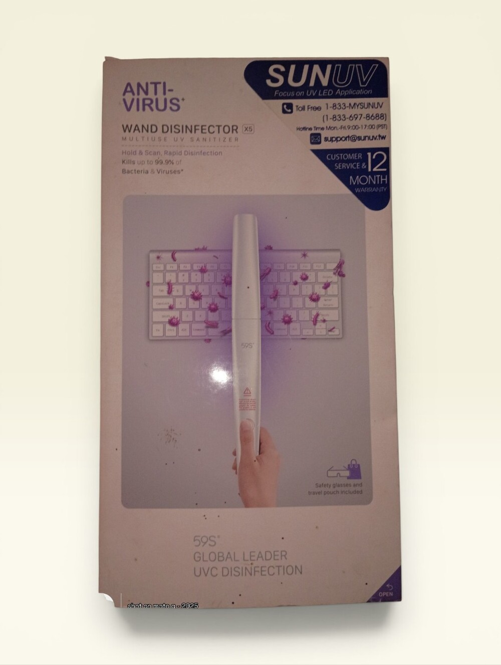 UV Wand Disinfector Sanitizer - White